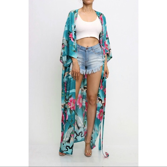 🌹MALDIVES - Flower Garden Cardigan in Mint - Picture 8 of 9